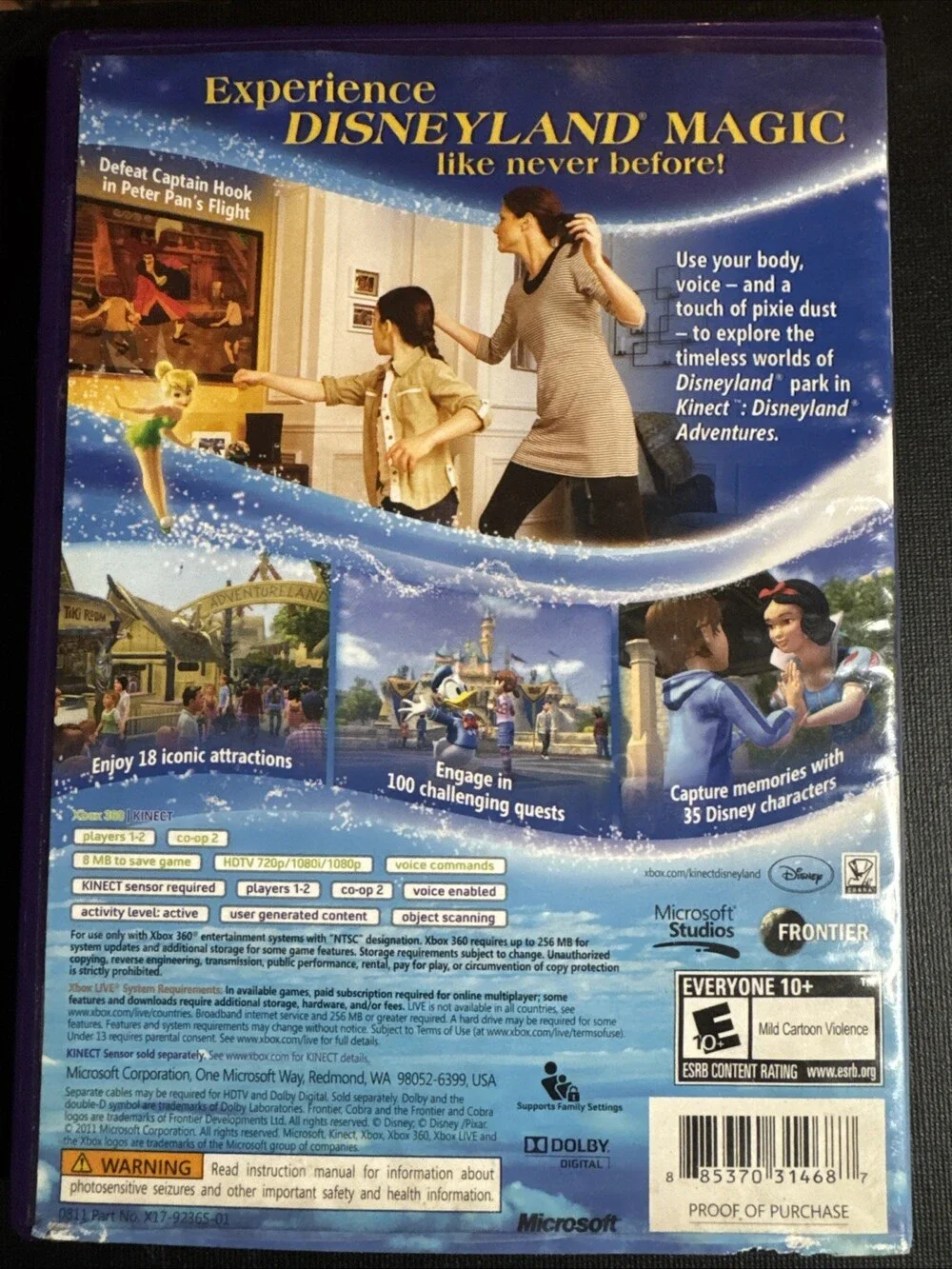 Disneyland Adventure - Microsoft Xbox 360